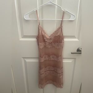 Pink Mesh Slip size small